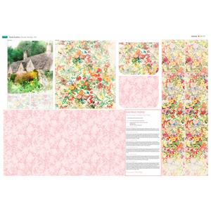 Family Comforts Pink Cottage Garden Tote Bag Panel (140cm x 90cm)