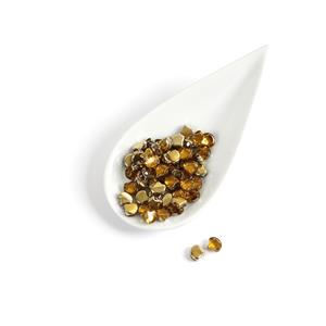 Ginko Backlit Golden Ice Beads, 7.5mm (22GM/TB)
