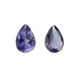 1cts Bengal Iolite 7x5mm Pear Pack of 2 (N)