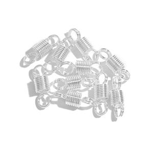 Silver Plated Base Metal Bead Stoppers (10pcs)