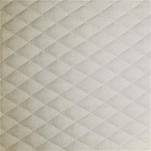 Stretch Quilted Ivory Fabric 0.5m
