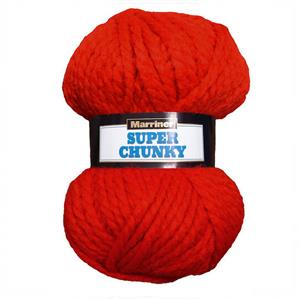 Marriner Red Super Chunky Yarn 100g