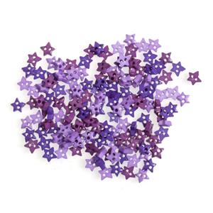 Purple Mini Star Buttons 6mm (Pack of 5g)