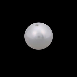 White South Sea Cultured Round Pearl Approx 10-11mm (Half Drilled)