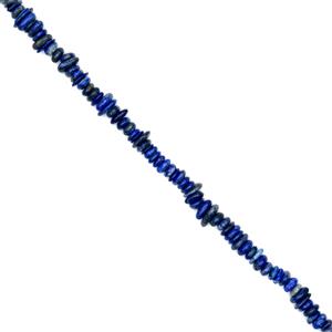 330cts Lapis Lazuli Center Drilled Fancy Slices Approx 3x11mm, 38cm