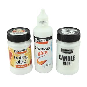Dispatched From 15th March -  Pentart Glue Set - Set of 3 - Candle Glue (100ml)/Hobby Glue (100ml)/Express Glue (80ml)