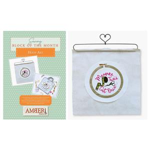 Amber Makes Sewing Block of the Month - Hoop Art - Panel & Instructions