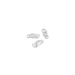 925 Sterling Silver Lobster Claw Clasps Approx 14mm (3pcs)