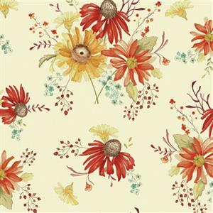 Sandy Gervais Adel in Autumn Cream Floral Fabric 0.5m