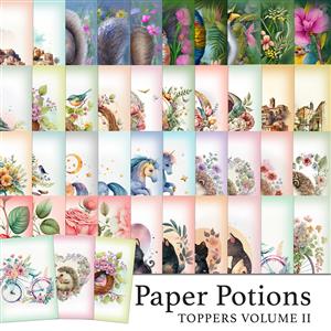 The Crafty Witches Paper Potions Toppers Vol II Kit