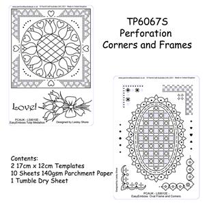 ParchCraft Australia (UK) - Lesley Shore Corners and Frames - Perforating Template Set