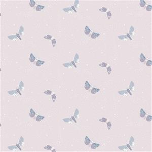 Lewis & Irene Cassandra Connolly Evenfall Collection Twilight Light Dusky Pink Fabric 0.5m