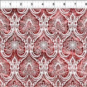 Jason Yenter Natures Winter Collection Festive Lace Cardinal Fabric 0.5m