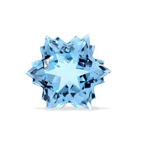 5.3cts Sky Blue Topaz 10x10mm Snowflake  (I)