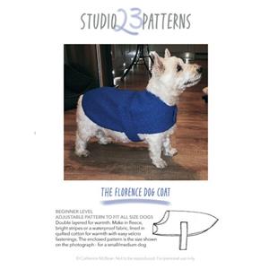 Studio 23 Patterns The Florence Dog Coat Pattern