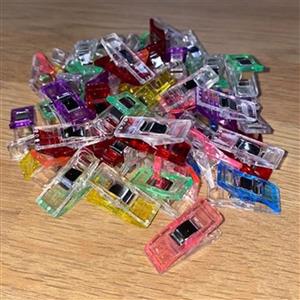 Multi Coloured Sewing Clips Pack of 50