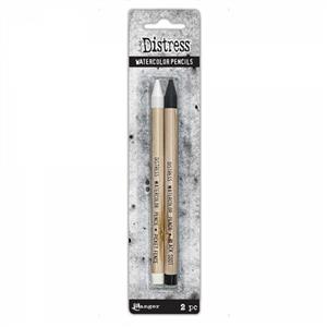 Tim Holtz Distress Pencils - 2pk - Picket Fence & Black Soot