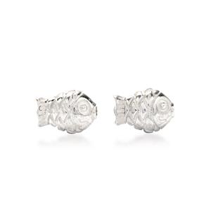 925 Sterling Silver Fish Spacer Beads, Approx 8x6mm, Pack of 2 Pcs