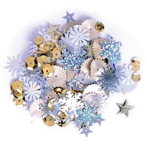 Assorted Gold & Silver Sequins Pack of 20g