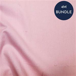 100% Cotton Fabric Pink Backing Bundle (4m). Save £2