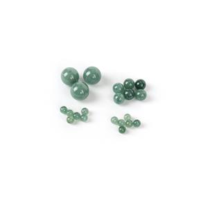 MEGA DEAL! Guatemalan Jadeite Plain Rounds - 10mm, 6mm and 4mm