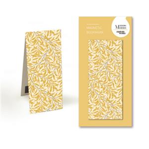 William Morris Willow Bough Yellow Magnetic Bookmark