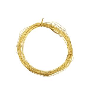 Gold Coloured Base Metal Wire, Approx 0.25mm, 10m