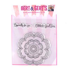Bert & Gerts New Floral Stamps - Good Times Rose