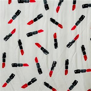 HOA Lipstick on your Collar Silk Satin Fabric. Sold by the Metre