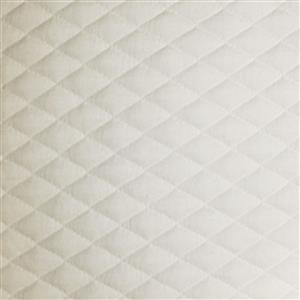 Stretch Quilted White Fabric 0.5m