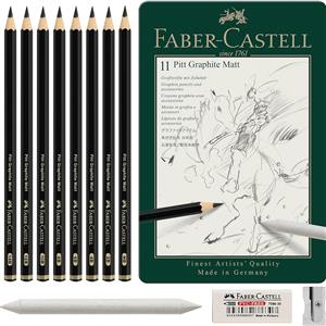 Faber-Castell - Pitt Graphite Matt Tin 11 Pcs