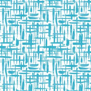 Around The Block Collection Brushstrokes Blue Fabric 0.5m