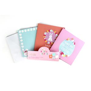 Printed Cards & Envelopes - Hoppy Easter - 10pk