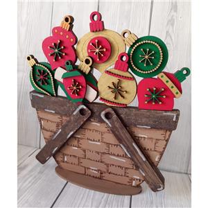 MDF Basket and Christmas Ornaments