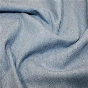 Light Blue 8oz Medium/Heavy Weight Washed Denim Cotton Fabric Bundle (2.5m)