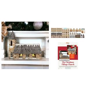 Amber Makes The Christmas Village Church Kit: Panel & Instructions