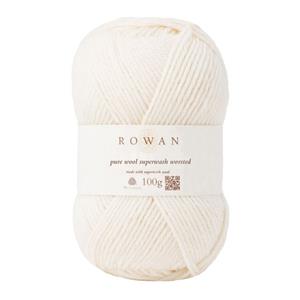 Rowan Soft Cream Pure Wool Superwash Aran Yarn 100g