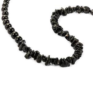 90cts Black Tourmaline Multi Shapes & Size, 30cm Strand 