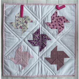 Made and Making 3D Pin Wheel Lap Quilt Instructions