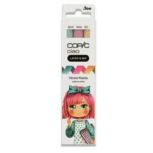 Copic Ciao (Layer & Mix)  Set of 3, Vibrant Palette