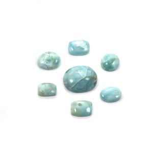 10cts Larimar Mixed Cut, Mixed Shape & Size