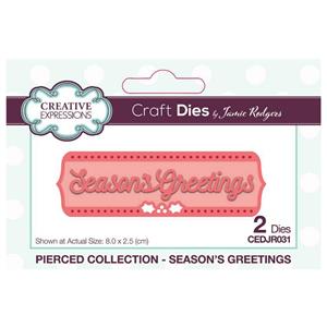 Creative Expressions Jamie Rodgers Pierced Season's Greetings Craft Die