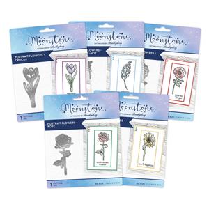 Moonstone Dies - Precious Portrait Flowers Ultimate Collection, Contains all 5 sets