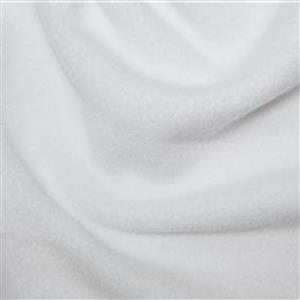 White Plain Antipil Fleece Fabric FQ