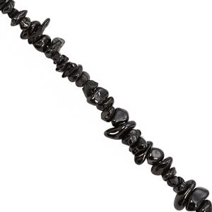 590cts Black Spinel Bead Nugget Approx 3x1 to 7x3mm, 100inch Strand