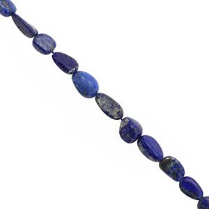45cts Lapis Lazuli Smooth Tumble Approx 5x5 to 13x6.5mm, 19cm Strand