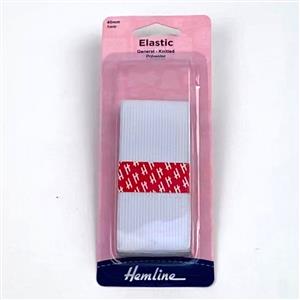 Knitted Elastic 1m x 40mm White 