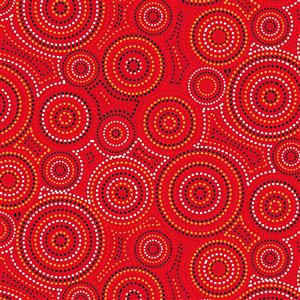 Malkamalka Red Extra Wide Backing Fabric 0.5m (274cm Width)