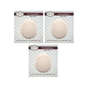 3 packs of Creative Expressions Egg Shaped Treat Cups (18 in total)