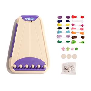 Friendship Bracelet Making Tool with 14 Colour Threads
